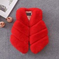 Humor Bear Girls Vest New autumn and winter girls' coats and women's shoulders children's fur