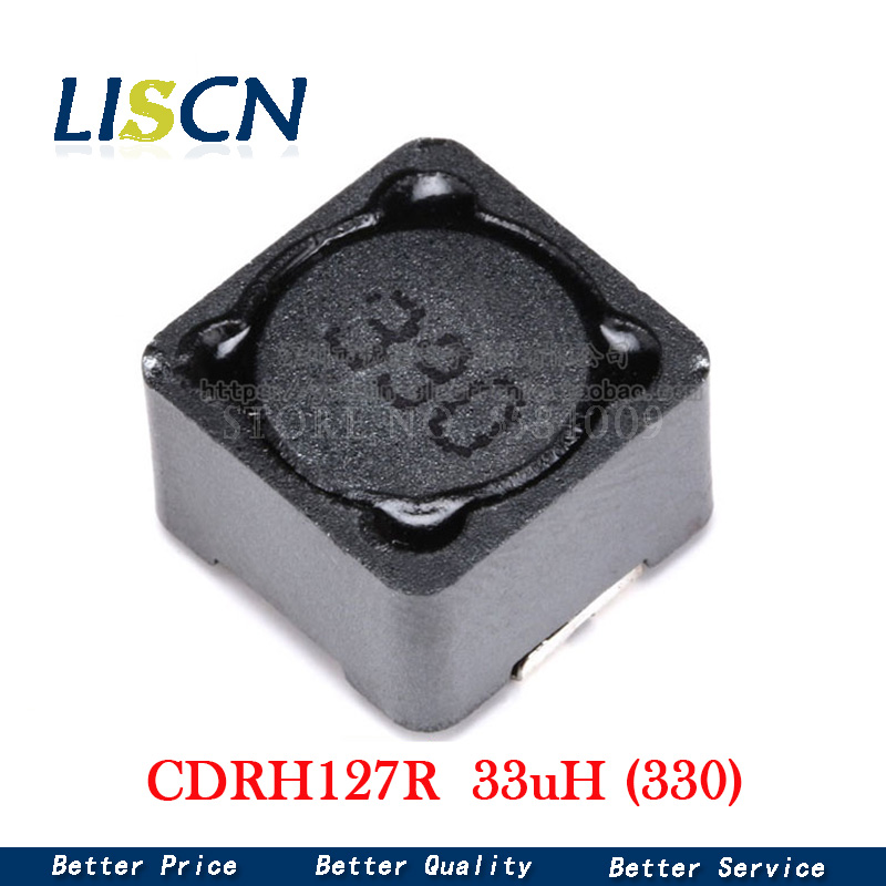 10PCS CD127 CDRH127R 12x12x7MM 33uH 330 Shielded Inductor SMD Inductors