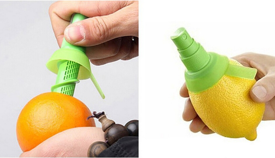 1PC Orange Juice Squeeze Juice Juicer Lemon Spray Mist Orange Fruit Squeezer Sprayer Kitchen Cooking Tool OK 0265