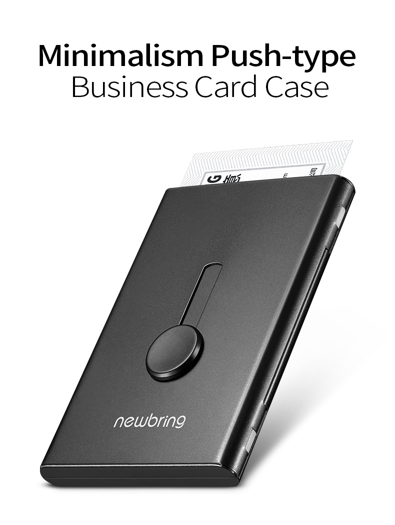 Metal Card Holder Wallet for Men Business Card Case Automatical Aluminium Credit Card Organizer Wallet Minimalism Cardholder