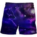 Wolf Starry Sky Streetwear Shorts Boys Shorts Kids cool Shorts 3D printing Children Summer Shorts Casual Pants Comfortable