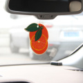 7pcs Different Car Perfume Hanging Paper Car Scent Air Freshener strawberry orange Hanging Perfume Paper for Vehicle Boat