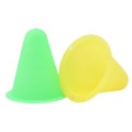 10Pcs/Set Skate Marker Training Road Cones Roller Football Soccer Rugby Soft Tower Skating Obstacle Roller Skate Pile Suppplies