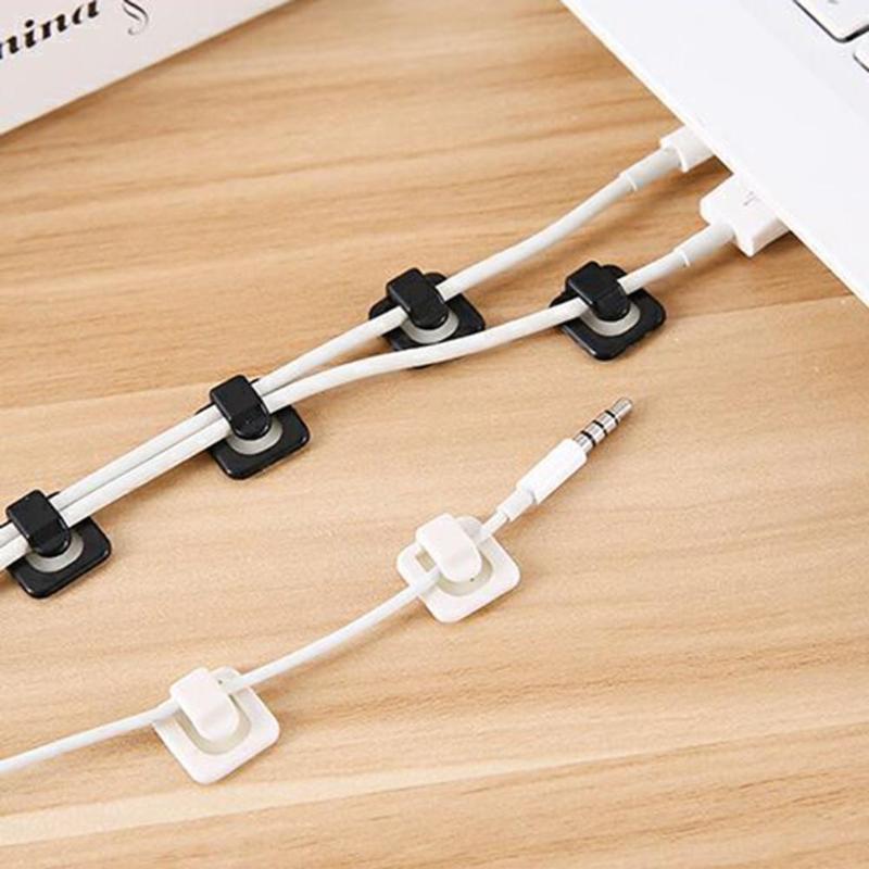 18pcs Self-adhesive Wire Fixed Clips Network Cables USB Line Holder Clamp Solid Line Clamp Fixed Wire Cable Clip Holder