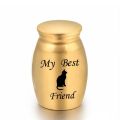 Pet Cremation Ashes Urn Metal Memorial Keepsake Casket Dog Cat Resting Place Box