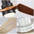 Modern Ceiling Fan lamp Solid Wood Blades Silent Ceiling Fan With led Light And Remote Control AC110-240V