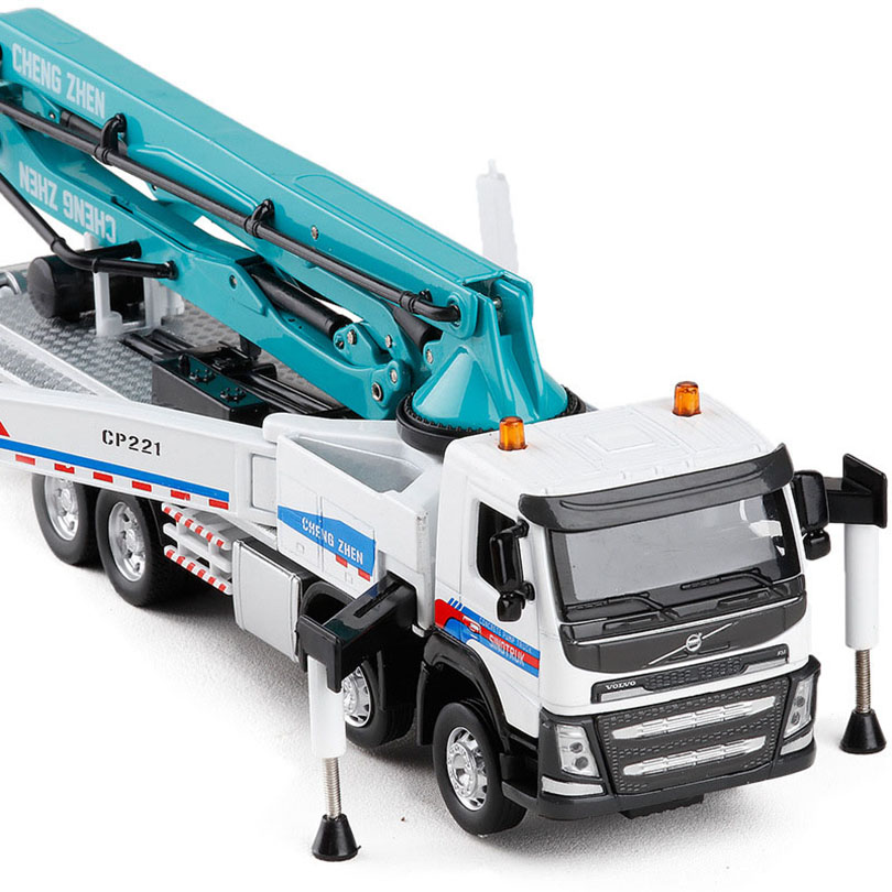 1/50 Engineering Concrete Pump Truck Simulation Toy Car Model Alloy Pull Back Children Toys Genuine License Collection Gift