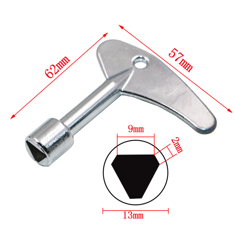High quality inner triangle key wrench elevator water meter valve key,