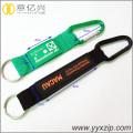 silkscreen printing short keychain with climbing buckle