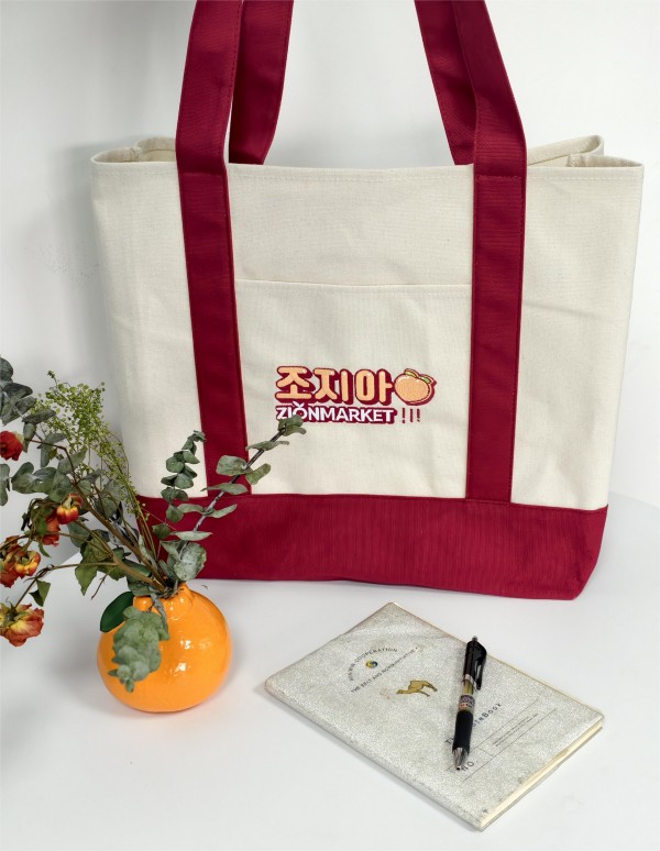 Colored hand bill shoulder tote bags