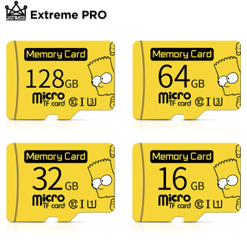 New style Top Quality TF Card 8GB 16GB 64GB 128GB 256GB Class 10 Waterproof The Simpson Memory Card 32GB For Phone