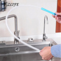 Pipe Cleaning Brush Sewer Dredger Sink Overflow Drain Removal Cleaner Hair Freely Bathroom Unblocker Steel Kitchen Bendable K7J8