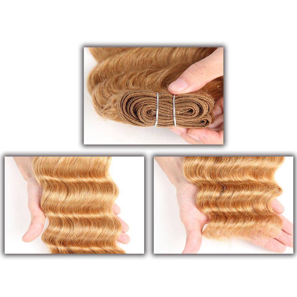 Sleek Nature Hi Deep Hair 1 Piece Only Brazilian Deep Wave Human Hair Weave Bundles Deal #27 99J Burgundy Remy Hair Extension
