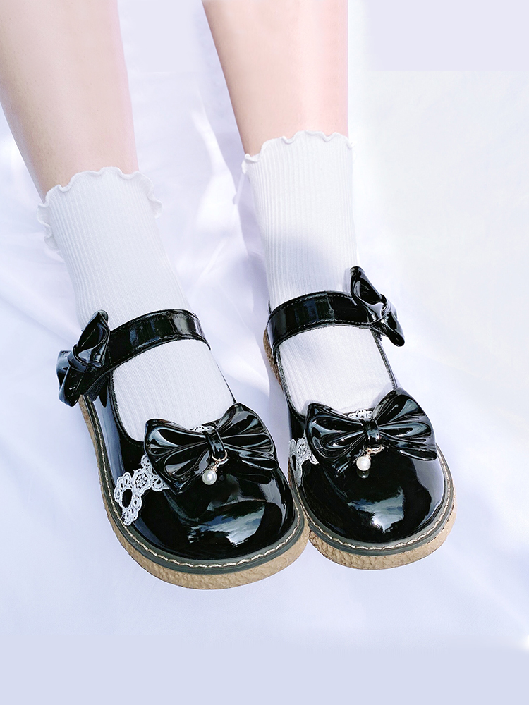 Platform Loli Sweet Girls Female Kawaii Tea Party Japanese Cute Anime Lolita Shoes Student Cosplay Pu Jk Uniform Shoes Feminine