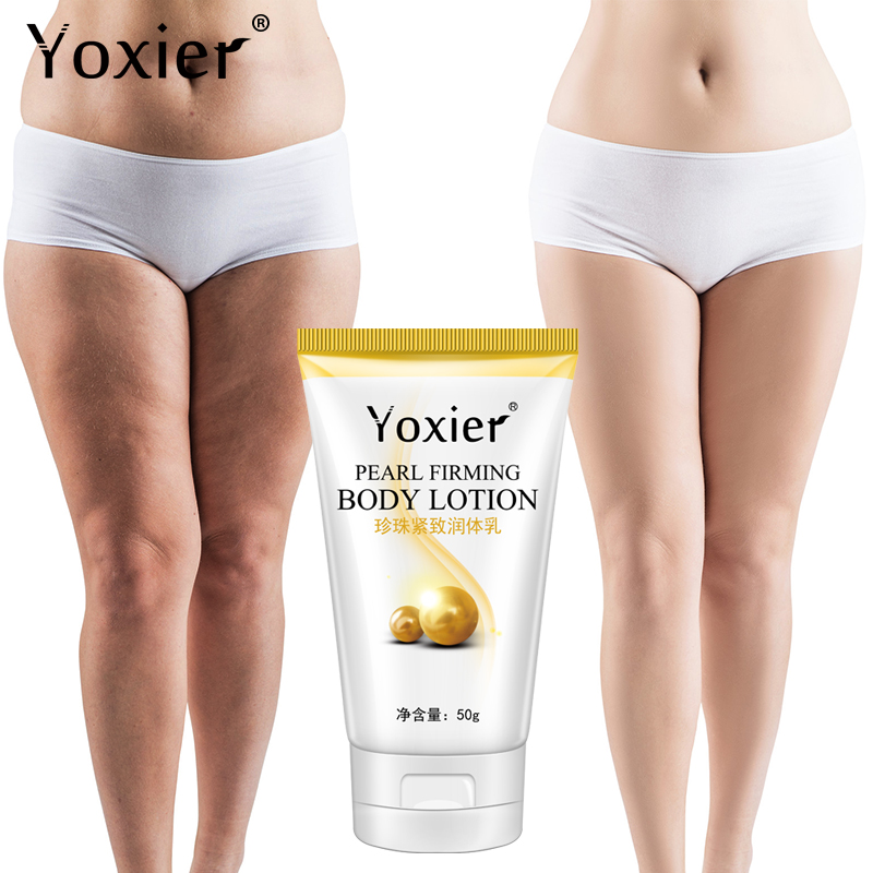 Yoxier Pearl Firming Body Lotion Slimming Cellulite Massage Remove Stretch Marks Cream Treatment Body Skin Care Health Lift Tool