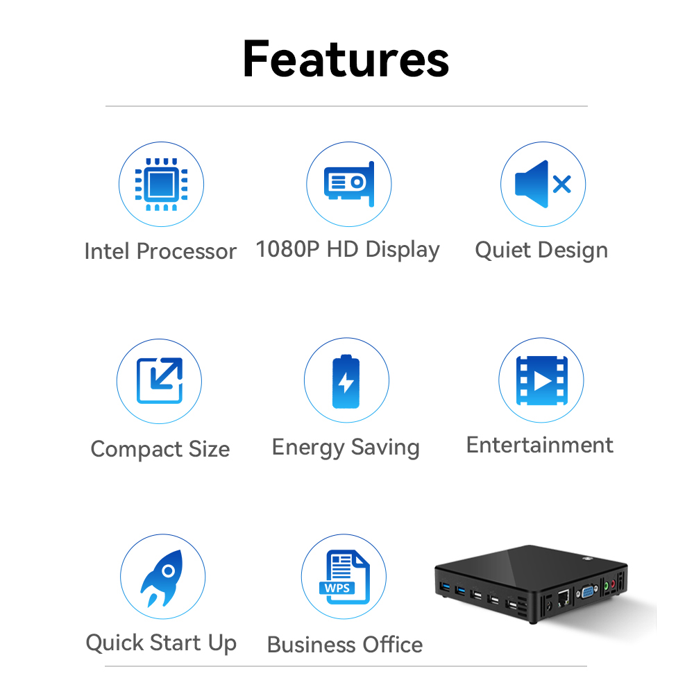 X38 Single LAN DDR3L Dual HD Display Mini PC X38 Single LAN DDR3L Dual HD Display Mini PC