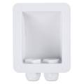 Waterproof ABS Junction Box Double Cable Entry Gland Box 2 Holes For RV Solar Panel Motorhomes Caravans Boats