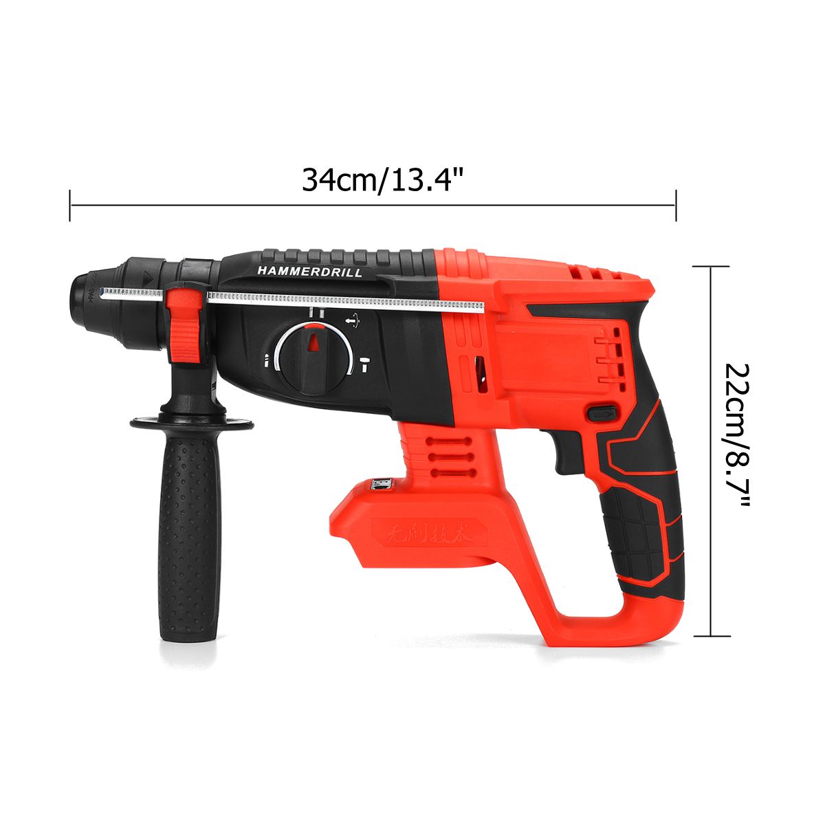 21V Handheld Electric Screwdriver Hammer Demolition Hammer Impact Drill Concrete Breaker Set Power Tool For Makita battery