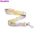 Ransitute R415 World Map Lanyard Neck Strap For Keys ID Card Mobile Phone Straps Badge Holder DIY Hang Rope