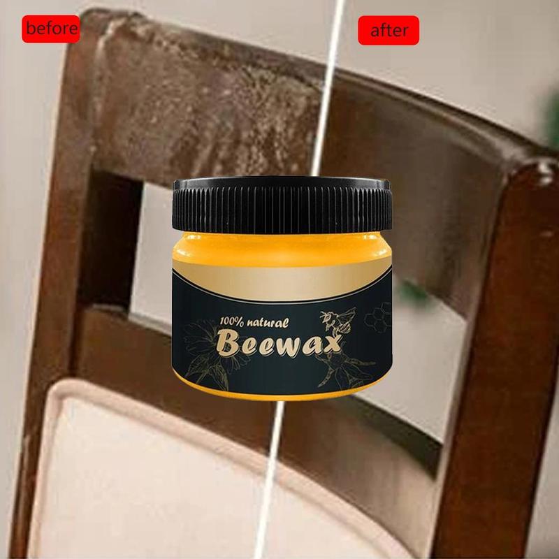 1 set 100% New Organic Natural Pure Wax Wood Seasoning Beewax Complete Solution Furniture Care Beeswax Cleaning Polishing