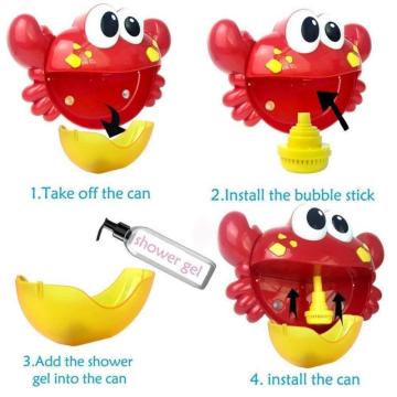 Outdoor Bubble Machine Crabs&Frog Music Kids Bath High Quality Crab Bubble Machine Musical Bubble Maker Bath Baby Toy Shower