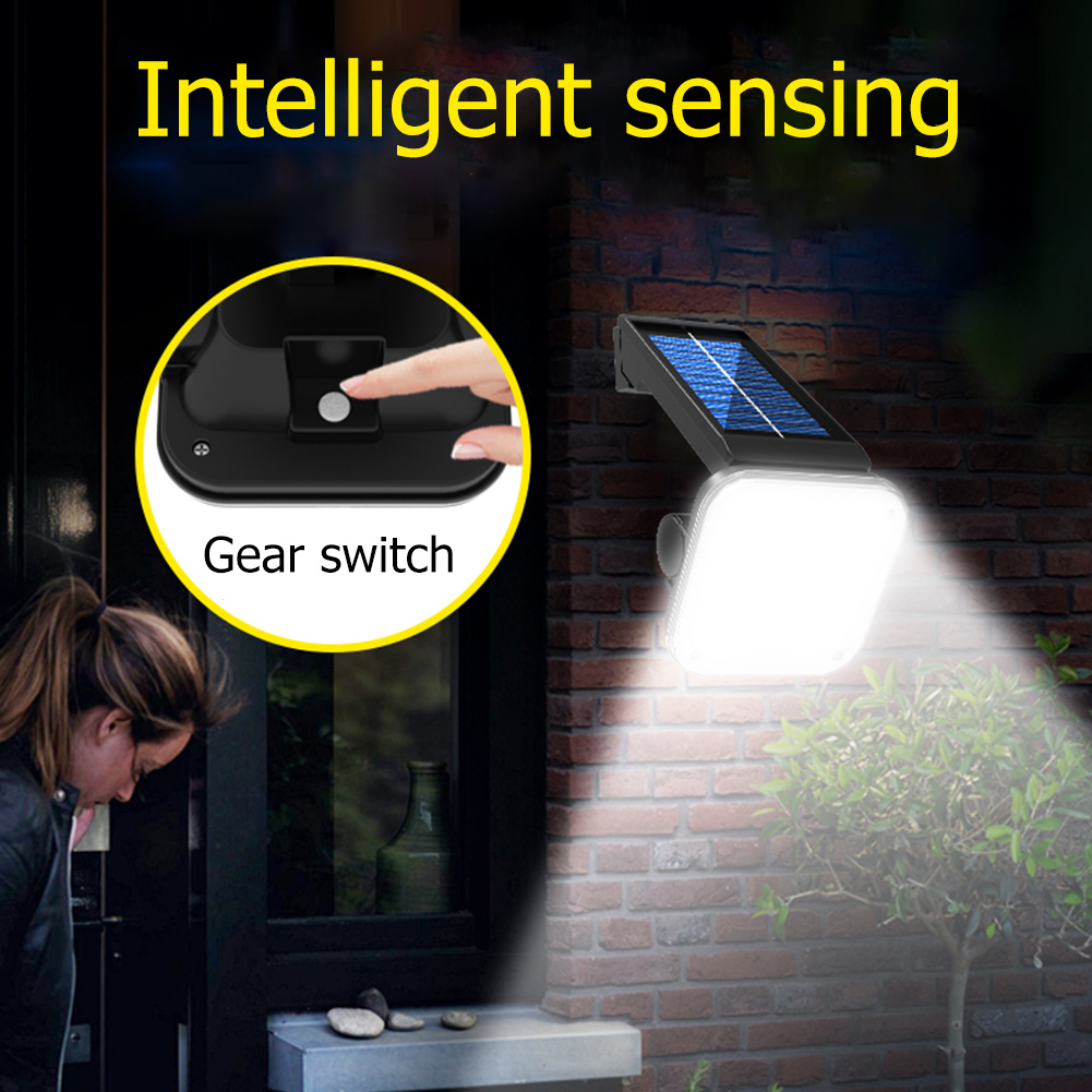 Outdoor PIR Motion Sensor Wall Light Waterproof Solar Powered Induction Lamp Solar Power LED Waterproof Easy Installation