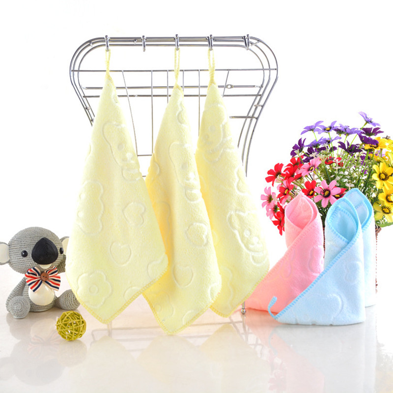 Baby Towel Fashion Superfine Fiber Kid Bath Towels Washcloth Square Towel Children Bathroom Wipe Wash Cloth Gift Towel