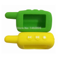 10PCS/lot Silicone Key Case for 2 Way Car Alarm System LCD Remote Control Key Chain Starline A6 A9 A8 A4 Keychain 10 PCS