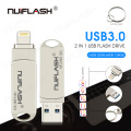 nuiflash Usb Flash Drive pendrive For iPhone 6series/7/7Plus/8/X Usb/Otg/Lightning Pen Drive For iOS External Storage Devices