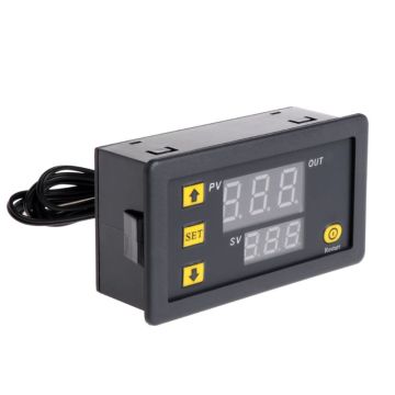 2019 New 1 Pc Temperature Controller Relay Dual Digital LED Display Heating/Cooling Regulator Thermostat Switch