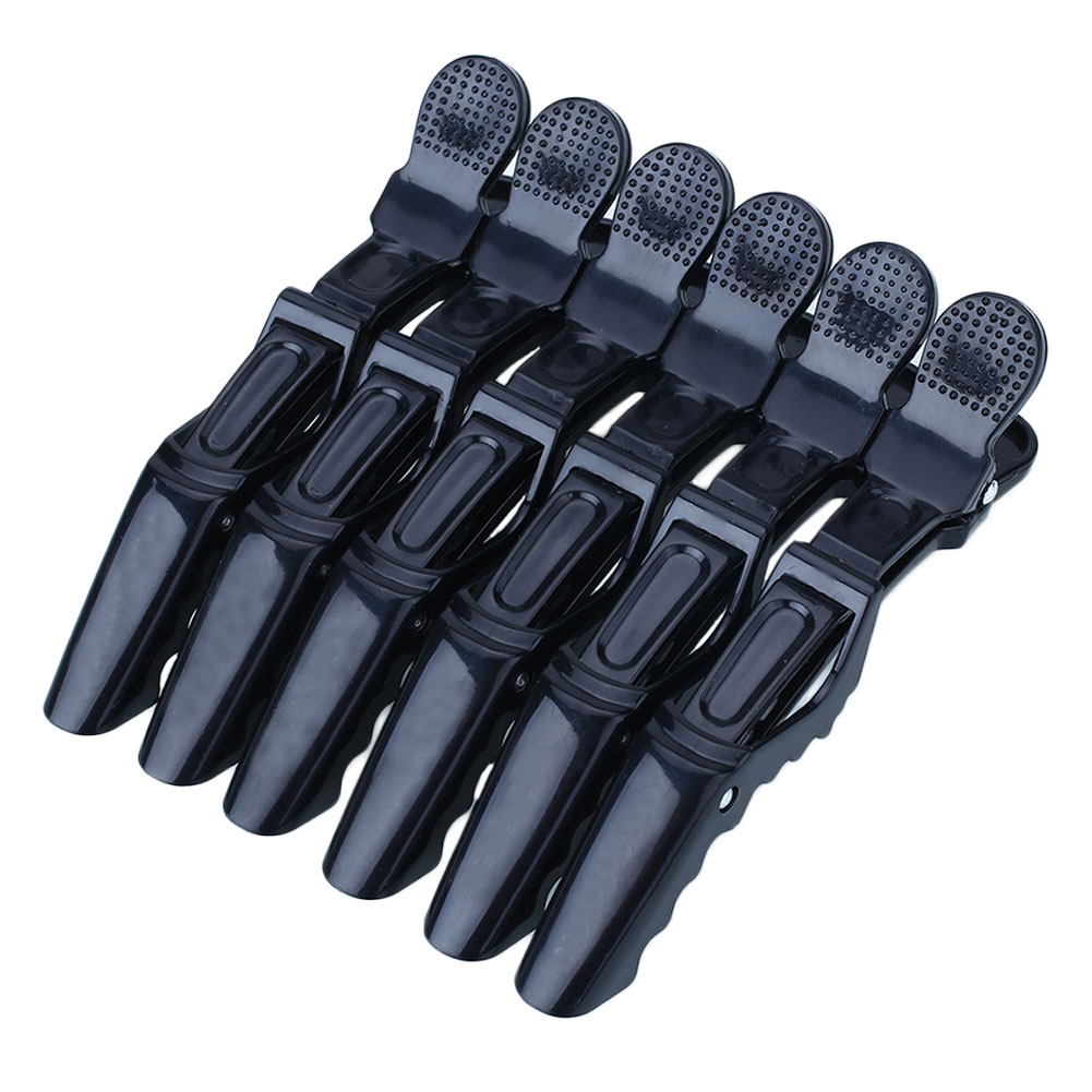 6Pcs/pack Plastic Hair Clips For Women Salon Matte Sectioning Clamp Hairdressing Grip Hairclip Set Hair Styling Tool