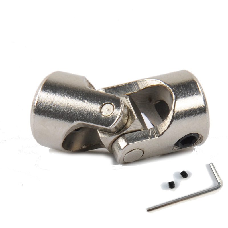 1pcs Metal universal joint Boat Metal Cardan Joint Gimbal Couplings Universal Joint Connector multi-spec with free screw tool