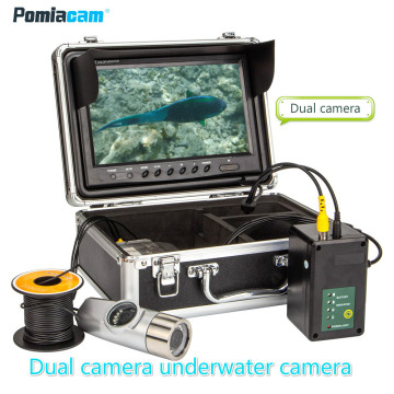 WF21 Dual camera Underwater Fishing Camera Double Lamp 8LED 9
