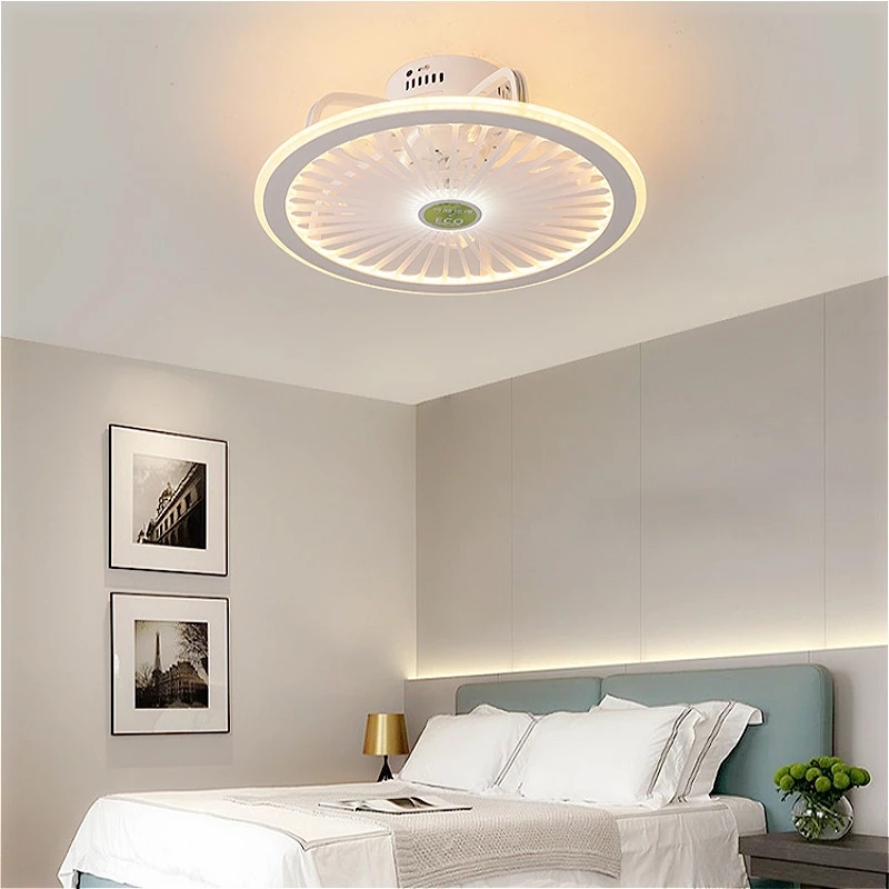 Modern Bluetooth Smart LED Ceiling Fan Lamp With Lights Remote Control Ventilator 50cm APP Bedroom Decor Ceiling lamp fixtures