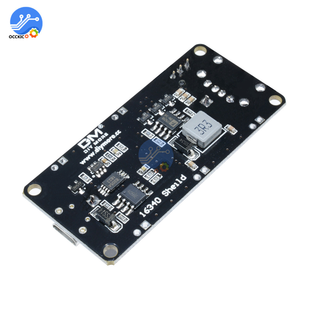 Dual 16340 lithium Battery Charger Module with USB Battery Power Bank Balance Charger Holder Board For Arduino UNO R3