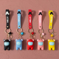 New Anime Game Among Us Keychain Trust No One Among Us Toy Stuffed Doll Bag Key Chains Pendant Festival Gifts Keyring Gifts