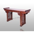 Dragon Grain Head Desk Burma Rosewood Rectangle Office Table Chinese Classical Antique Commerical Furniture Painting Book Case