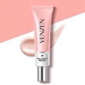 Face Foundation Cream Concealer Moisturizer Smooth Invisible Pores Tone-up Rose Serum Waterproof Pink Venzen W Primer Makeup
