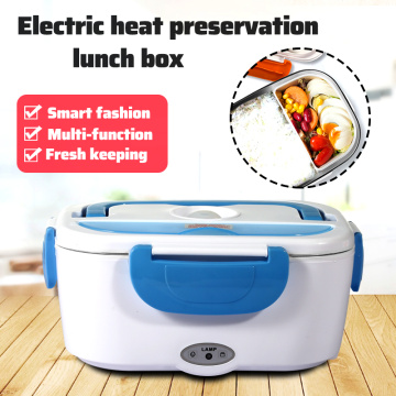 304 Stainless steel Liner 12V 110V 220V EU US Plug Mini Rice Cooker Dual Use Home Car Heating Lunch Box Food Warmer Container