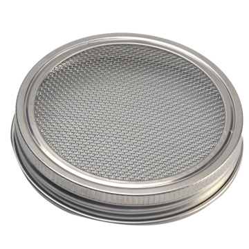 For Wide Mouth Home Supplies Sprouting Jar Stainless Steel Lid Kit Healthy Gift Durable Curved Mesh For Sprouts Growing