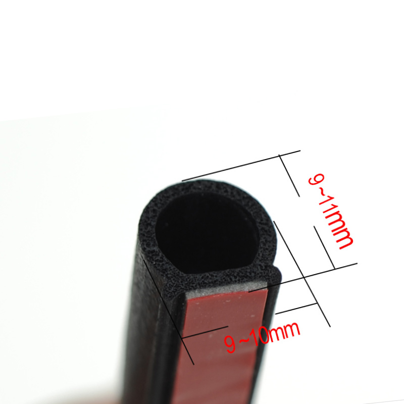 P B D Shape Type 4 Meters Car Door Seal Strip Epdm Rubber Noise Insulation Anti-dust Soundproof Car Seal Rubber Weatherstrip