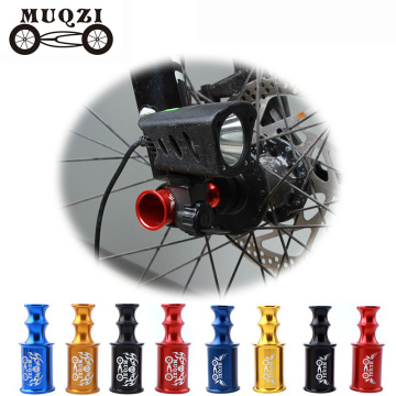 MUQZI Bicycle Hub Quick Release Axis Front Wheel Lamp Holder Cycling Bike Extender Extension Light Mount