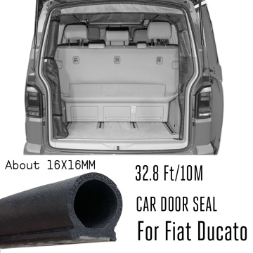 D shape 10M Car Door Seal Strip EPDM Rubber Soundproof Window Boot Trunk For Fiat Ducato 250 290 Peugeot Boxer Citroen Relay