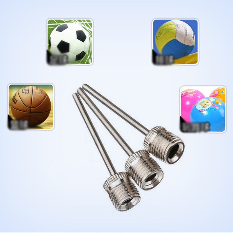 10pcs Sport Ball Inflating Pump Needle For Football Basketball Soccer Inflatable Air Valve Adaptor Stainles Steel Pump Pin