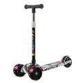 Folding Scooters With 3 Light Up Wheel Portable Adjustable Height 5 Levels Widened Pedals Lightweight Scooter For Kids