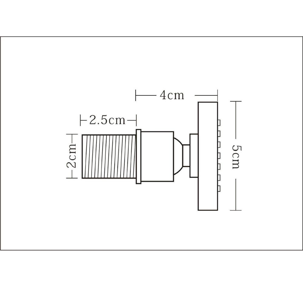 6PCS Round BATHROOM SPA Massage Sprayer SHOWER MIXER MASSAGE BODY JETS, Massage Sprayer Nozzle Brass Body 1/2" 03-031b