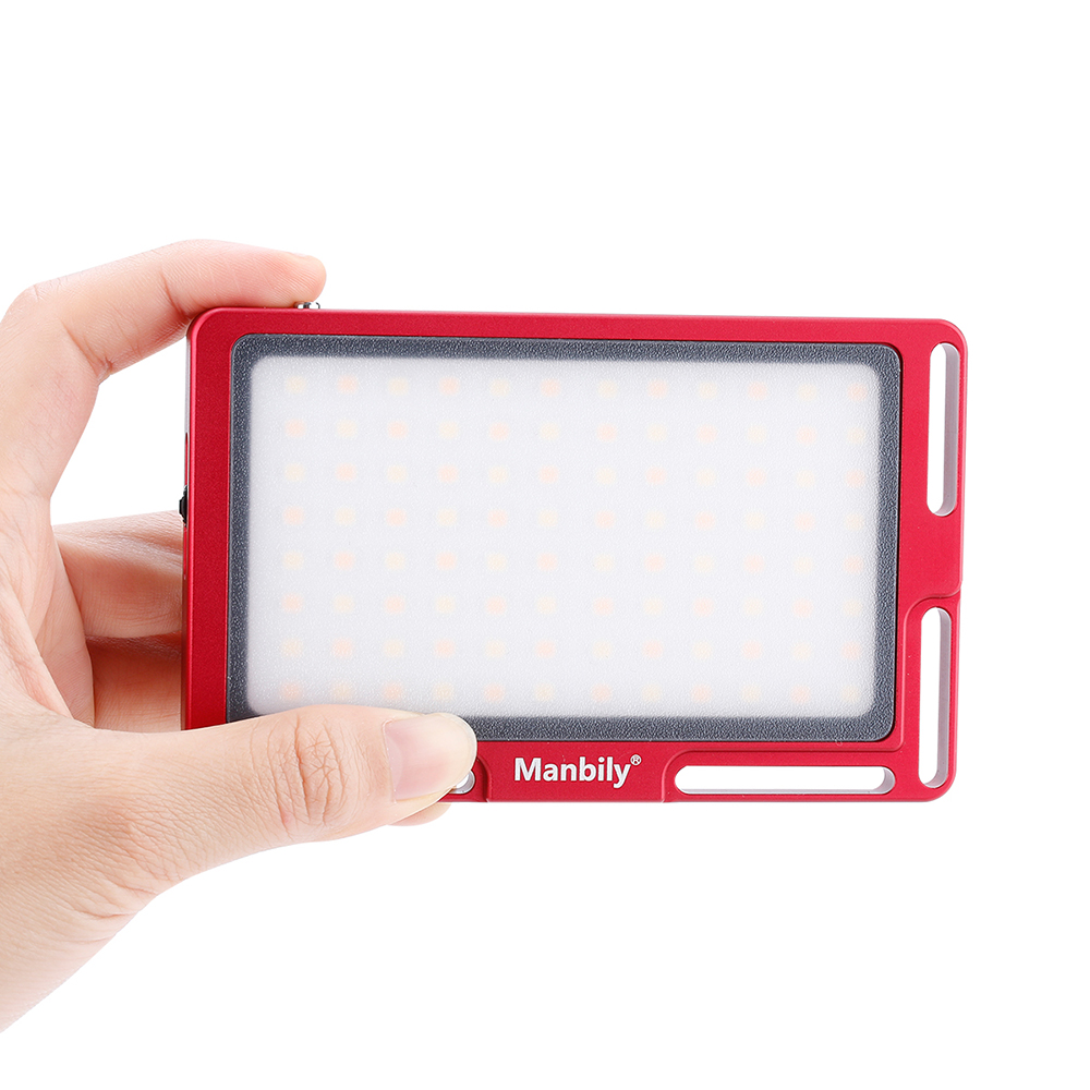 Manbily MFL-03 LED Video Light Vlog 180 LED Photo Studio LED Fill Lighting 3500K-5700K for Canon Nikon Sony DSLR Cameras