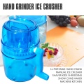 1L Portable Hand Crank Manual Ice Crusher Shaver Kids Shredding Snow Cone Maker Machine Kitchen