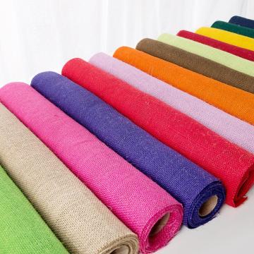 3mx50cm 13 Colors Natural Jute Burlap Fabric Ribbon Jute Fabric Roll Burlap Cloth Roll DIY Craft Ribbon Trims Tape Sewing Tools