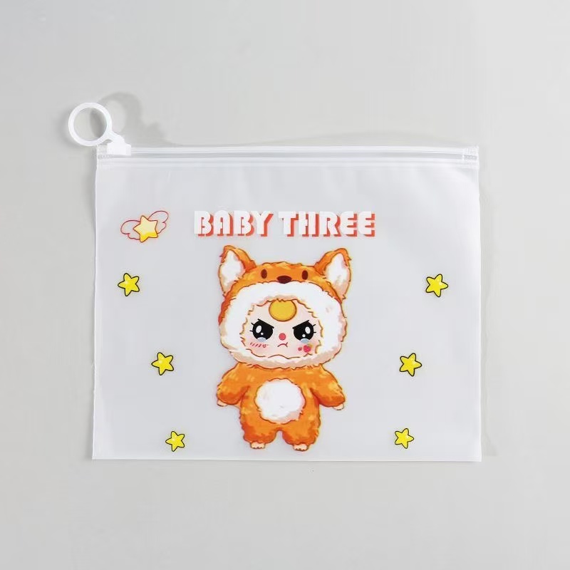Matte PEVA Ring-Zipper Bag1